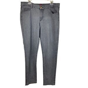 Ooh La La Sasson Jeans Womens Size 16 Skinny Leg Shuffle Gray Denim